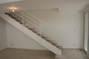 Rampe d'escalier en acier