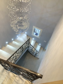 rampe d'escalier en fer forgé